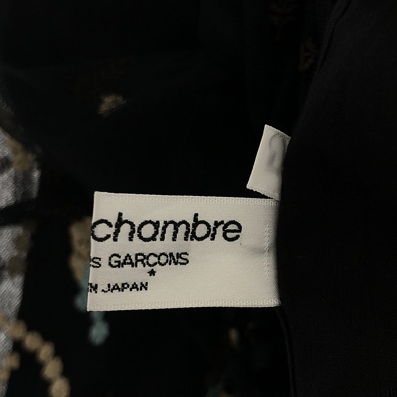 robe de chambre COMME des GARCONS / ローブドシャンブルコムデギャルソン フラワー エンブロイダリー チュール ワンピース / インナードッキング