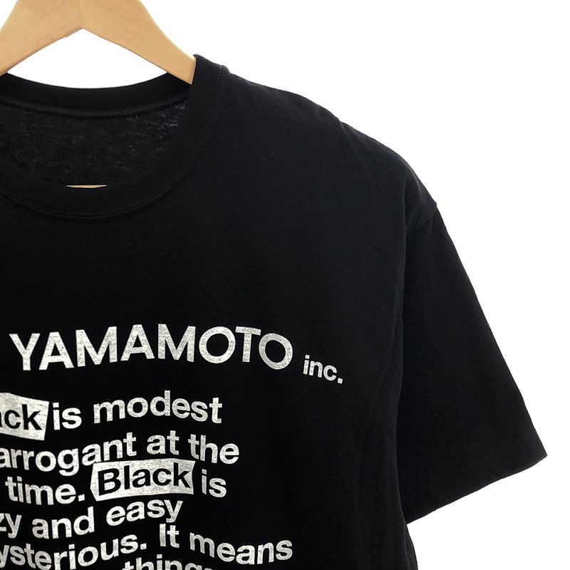 S'YTE YOHJI YAMAMOTO / サイトヨウジヤマモト ロゴプリント Tシャツ