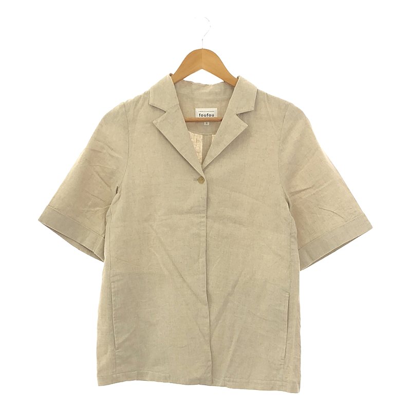 linen one button jacket リネンワンボタンジャケット