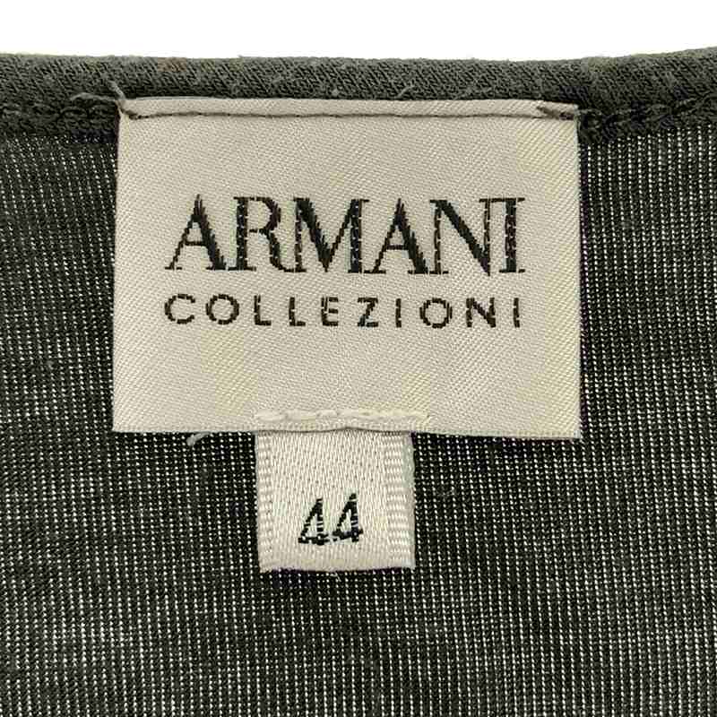 ARMANI COLLEZIONI / アルマーニコレツォーニ アシンメトリー ドレープ 変形 カットソー Tシャツ