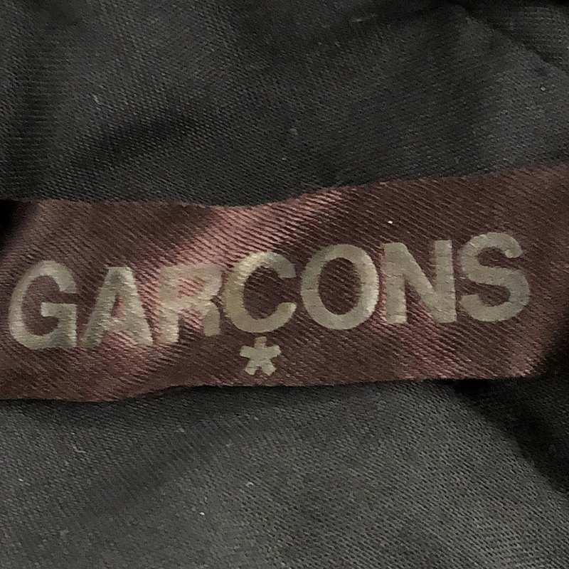 COMME des GARCONS / コムデギャルソン ポリエステル 製品加工 変形 フリル装飾スリーブ バックジップ オーバーワンピース