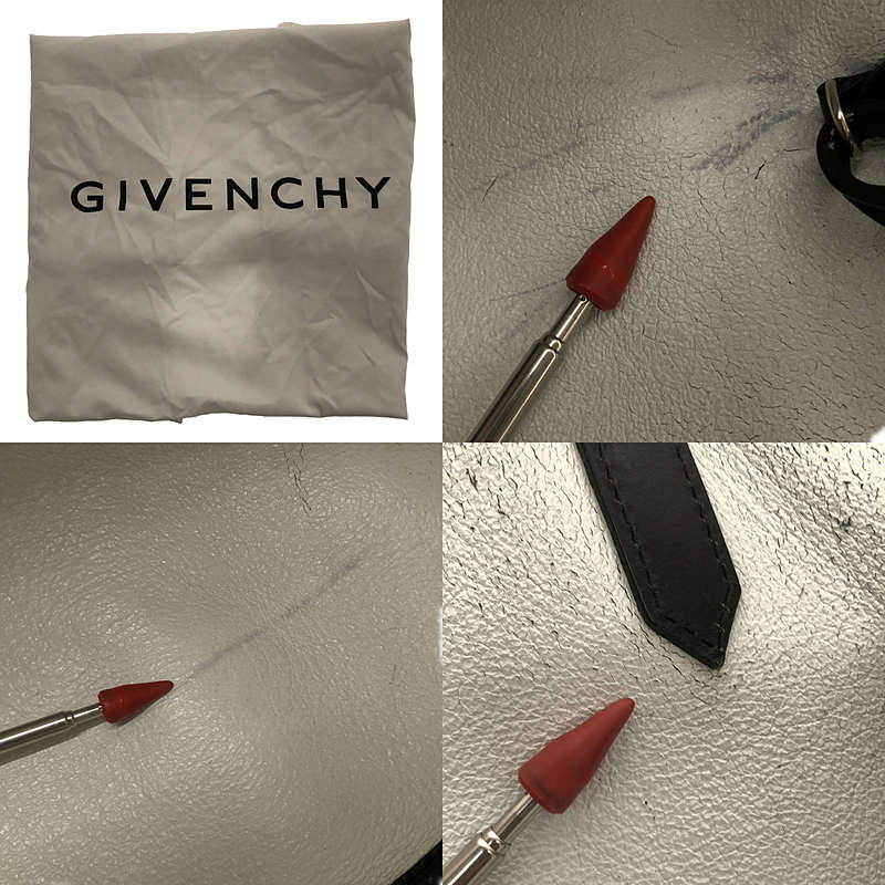 GIVENCHY / ジバンシィ ラージ ロゴ レザー トートバッグ