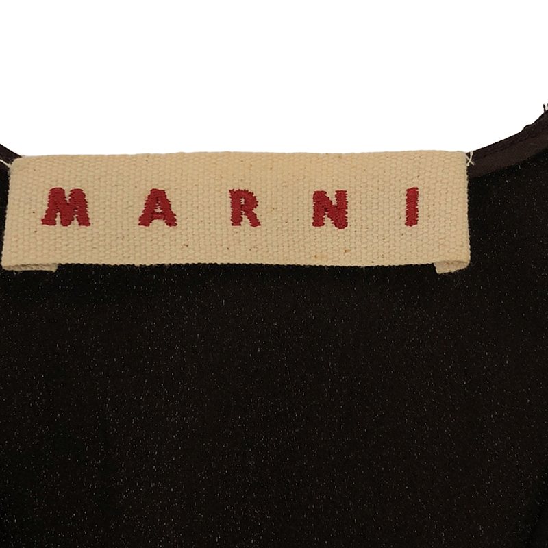 MARNI / マルニ Vネック フロントプリーツワンピース