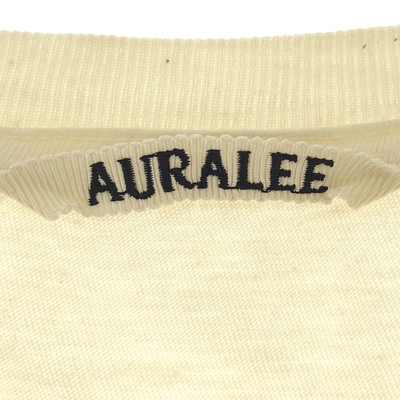 AURALEE / オーラリー HARD TWIST COTTON CASHMERE TEE ハードツイスト コットン カシミヤ Tシャツ