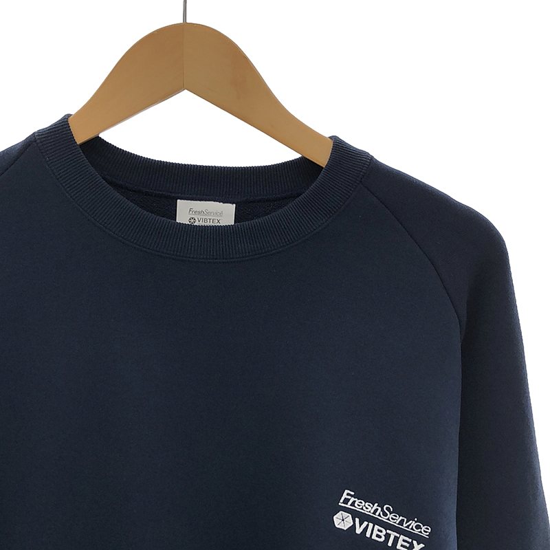 FreshService / フレッシュサービス VIBTEX FOR FRESHSERVICE SWEAT CREW NECK PULLOVER / ロゴ スウェット