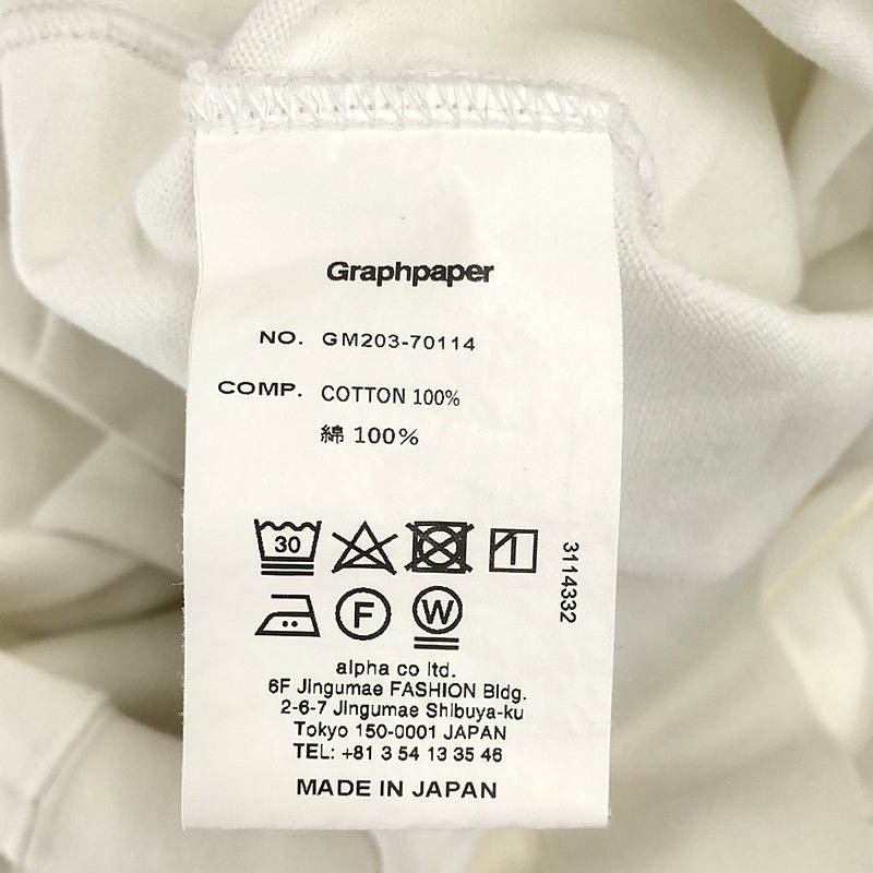 Graphpaper / グラフペーパー Heavy Weight Mock Neck Hem Rib Tee ヘビーウェイト モックネック ヘムリブ ロングスリーブTシャツ