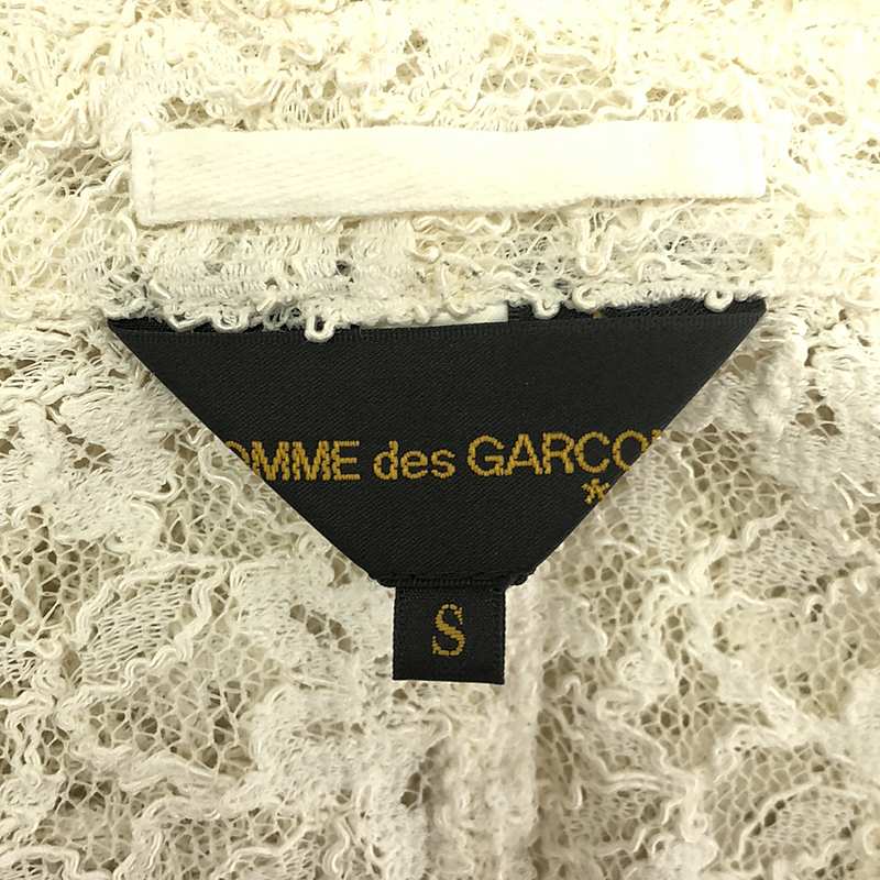 COMME des GARCONS / コムデギャルソン ポリエステル フラワー装飾  総レース シングルコート