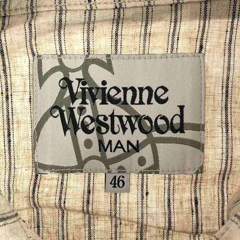 Vivienne Westwood MAN / ヴィヴィアンウエストウッドマン リネン コットン ストライプジャケット