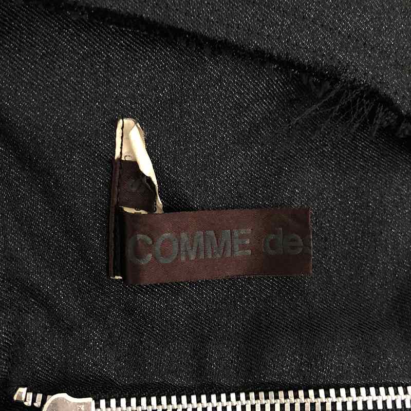 COMME des GARCONS / コムデギャルソン ポリエステル 縮絨  断ち切り ドレス ワンピース