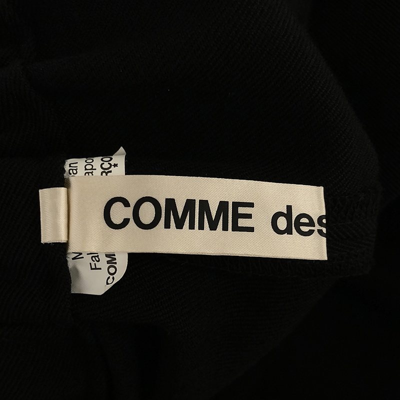 COMME des GARCONS / コムデギャルソン リボン装飾 ワイド イージーパンツ