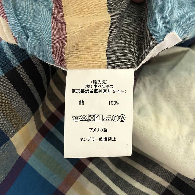 Engineered Garments / エンジニアドガーメンツ BIG MADRAS PLAID Khaki クラシックドレス ワンピース