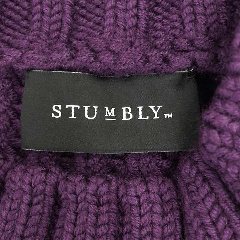 IENA / イエナ STUMBLY / スタンブリー CABLE KNIT IENA EX ウール ボリュームスリーブ ケーブルニット