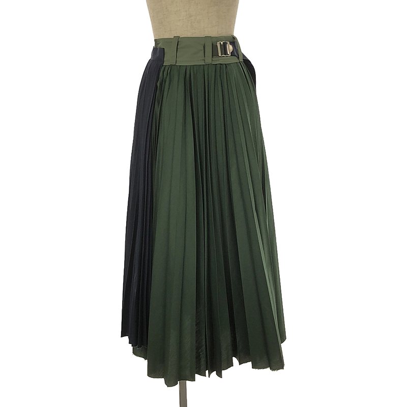 Cotton Poplin Pleated Skirt スカート