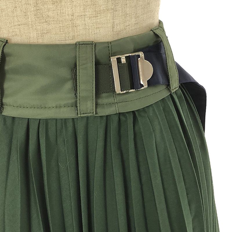 sacai / サカイ Cotton Poplin Pleated Skirt スカート