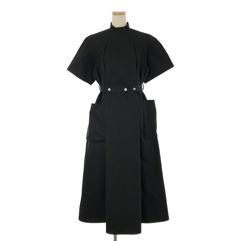 THE DRESS #35 round collar bicolor one piece ラウンドカラーバイ