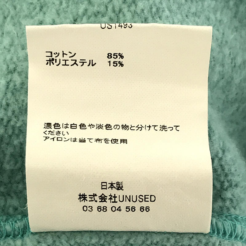 UNUSED / アンユーズド sweat hoodie コットン スウェット フーディ プルオーバー パーカー