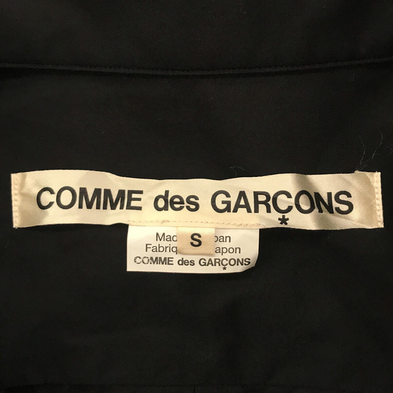 COMME des GARCONS 2021AW / AD2021 Landscape of Shadow モノクロームの世界 スカラップ カッティング コットン ビッグカラー シャツ