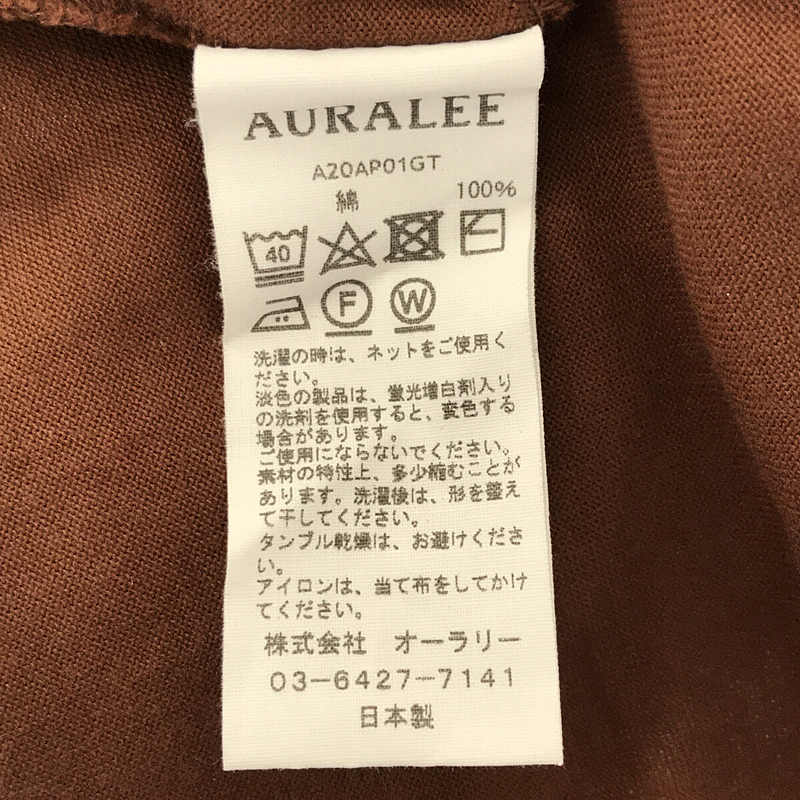 AURALEE / オーラリー LUSTER PLAITING LONG SLEEVE TEE ラスター プレーティング ロングスリーブ カットソー