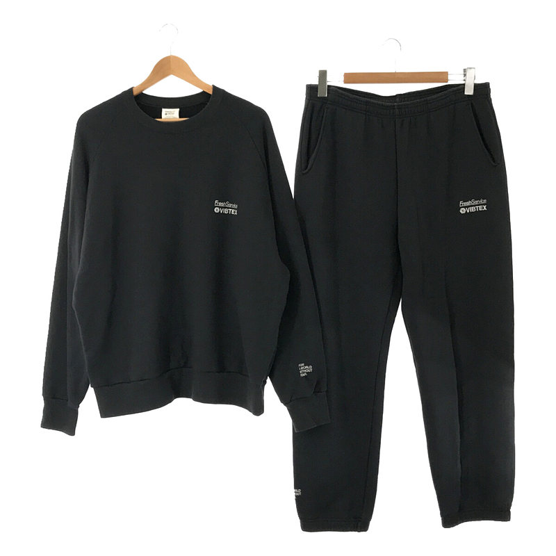 VIBTEX セットアップ SWEAT CREW NECK PULLOVER スウェット プルオーバー / SWEAT PANT イージー パンツ