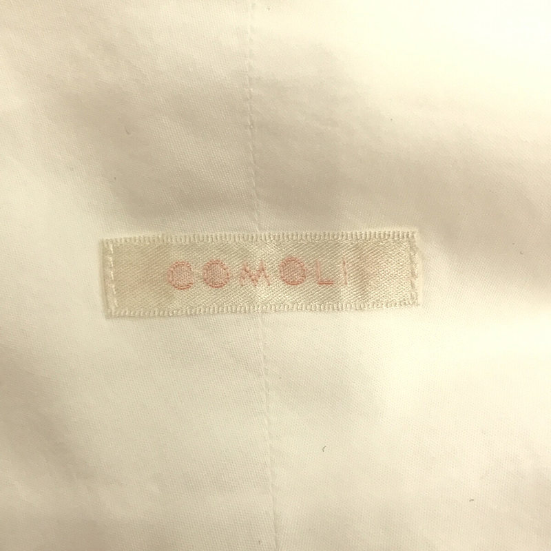 COMOLI / コモリ コットン バンドカラー シャツ