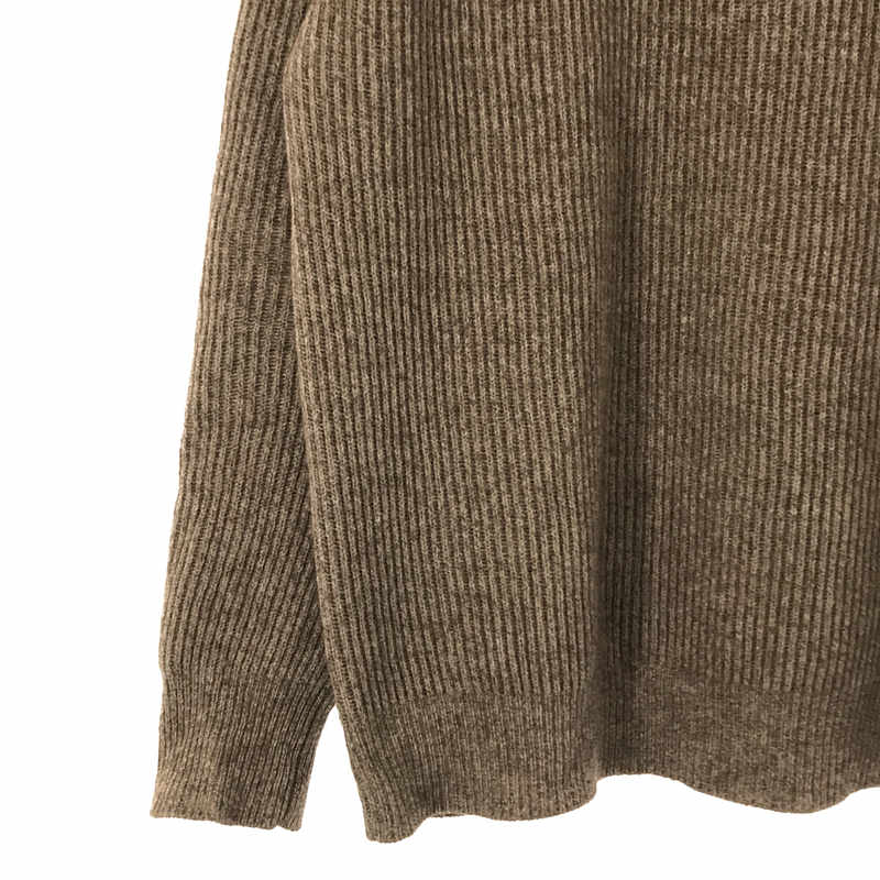 yak wool ribbed raglan sweater ヤクウール リブニットセーター