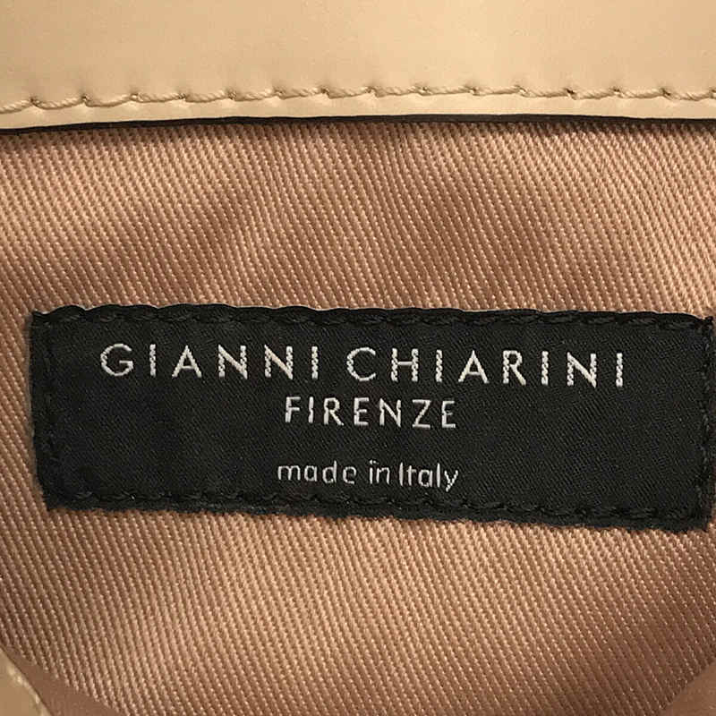 GIANNI CHIARINI / ジャンニキャリーニ イタリア製 2WAY レザー チェーン ハンドル トート ショルダー バッグ