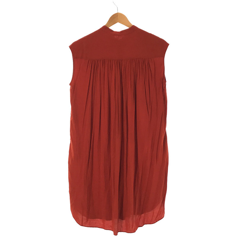 Spick and Span / スピックアンドスパン ロング フロントギャザーノースリーブブラウス