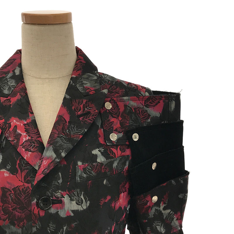 COMME des GARCONS 2016AW / AD2016 18th-Century Punk 18世紀のパンク 総刺繍 ポリエステル アシンメトリー 甲冑 鎧