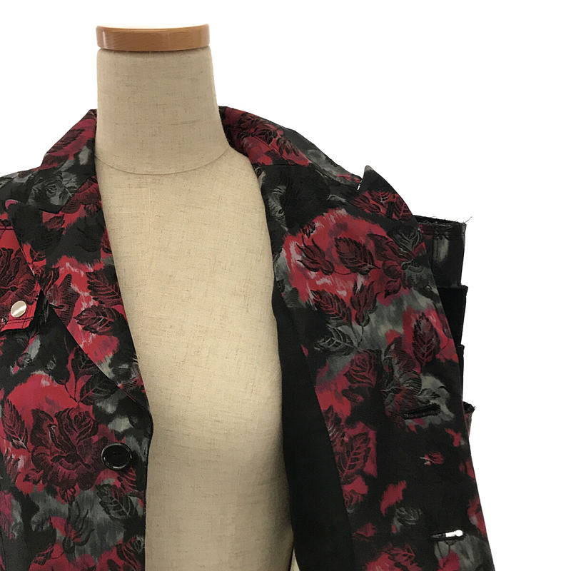 COMME des GARCONS 2016AW / AD2016 18th-Century Punk 18世紀のパンク 総刺繍 ポリエステル アシンメトリー 甲冑 鎧