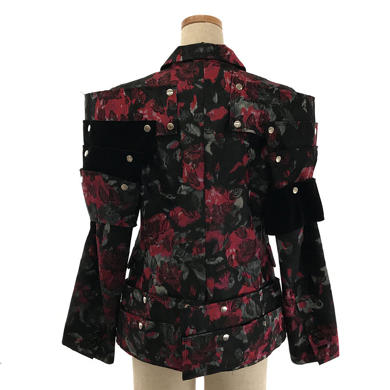 COMME des GARCONS 2016AW / AD2016 18th-Century Punk 18世紀のパンク 総刺繍 ポリエステル アシンメトリー 甲冑 鎧