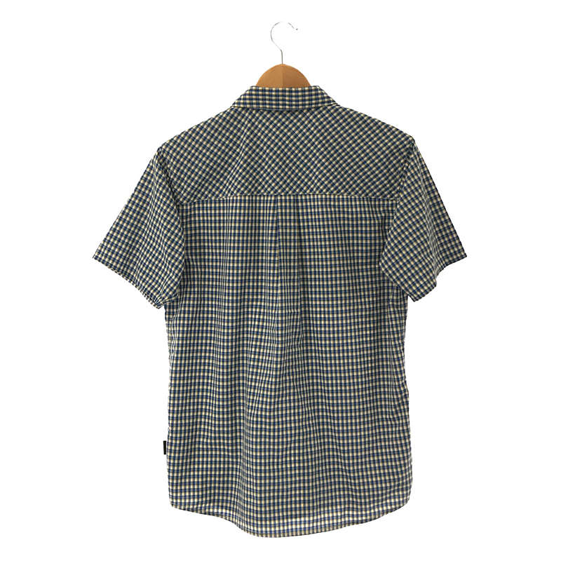 Patagonia / パタゴニア ナイロンポリエステル ダブルポケット 半袖 チェック シャツ