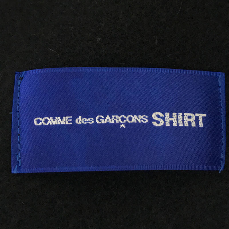 COMME des GARCONS SHIRT / コムデギャルソンシャツ 2020 ロゴ ウール フリンジ 大判 マフラー ストール W28202