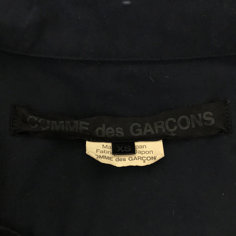 COMME des GARCONS 2017AW / AD2017 The Future of Silhouette シルエットの未来 ポリエステル 縮絨 装飾 リボン 再構築  切替 シャツ