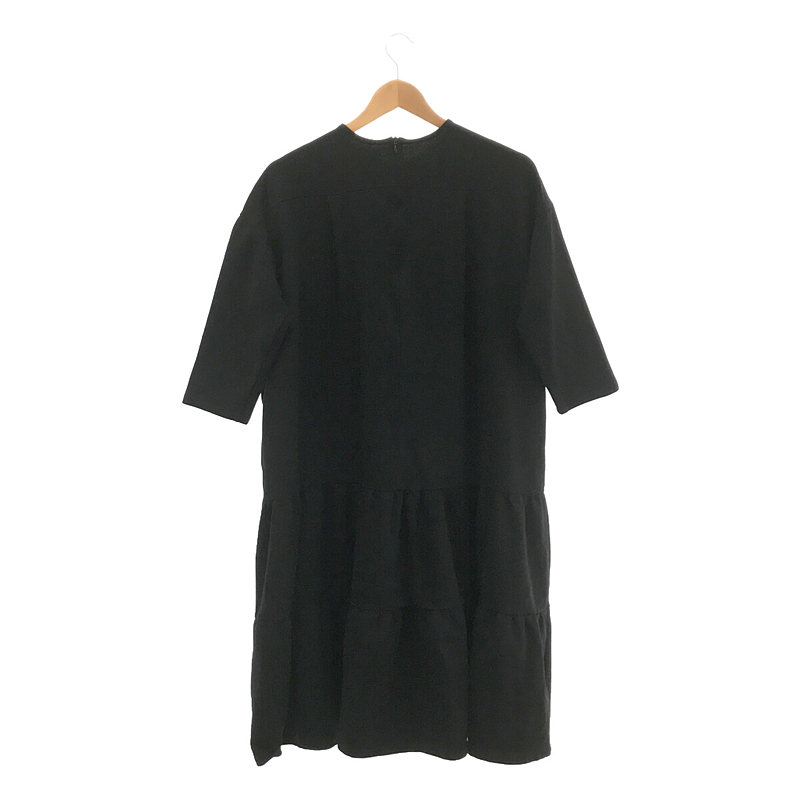 yori / ヨリ コットン バックジップ ティアード ワンピース