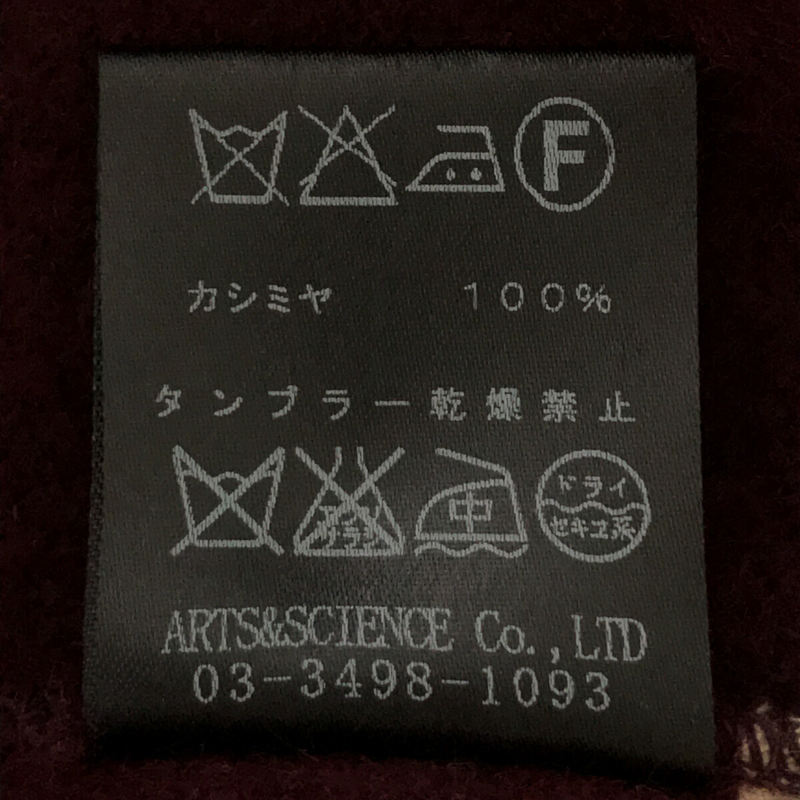 ARTS&SCIENCE / アーツアンドサイエンス カシミヤ 100％ クルーネック プルオーバー ニット セーター