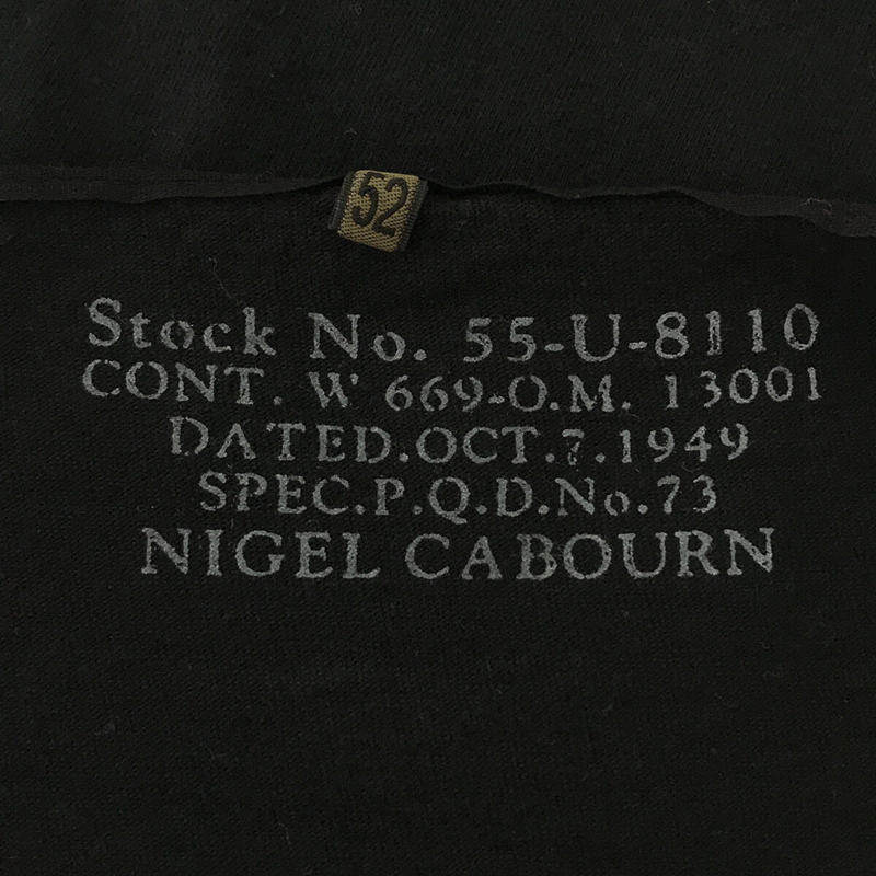 ​NIGEL CABOURN / ナイジェルケーボン コットン 製品染め ヘンリーネック Tシャツ カットソー