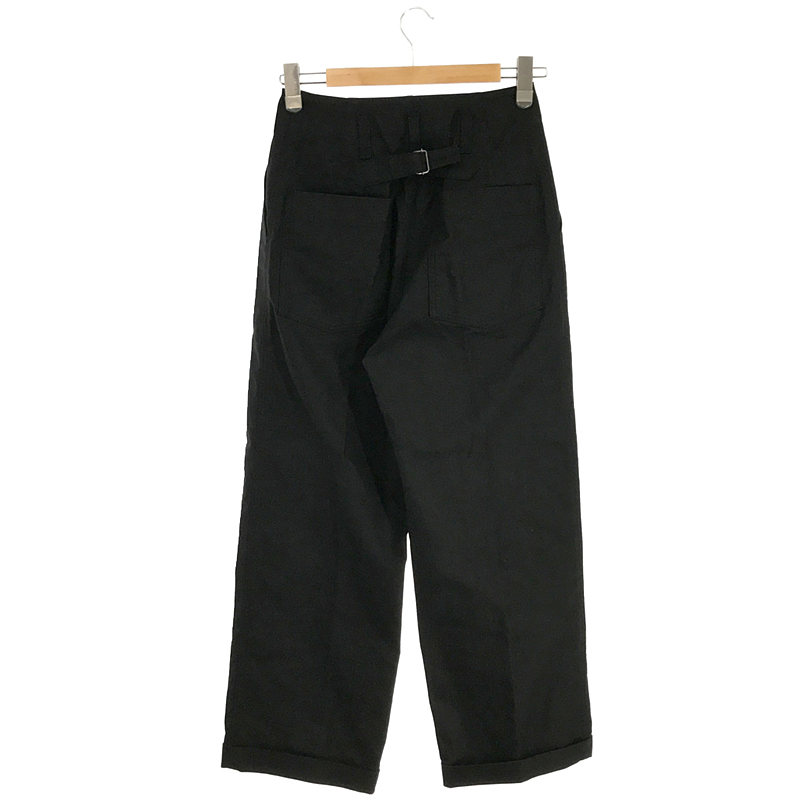 2022AW DENSE COTTON DRILL PANTS WOMENS バックシンチ コットン チノ