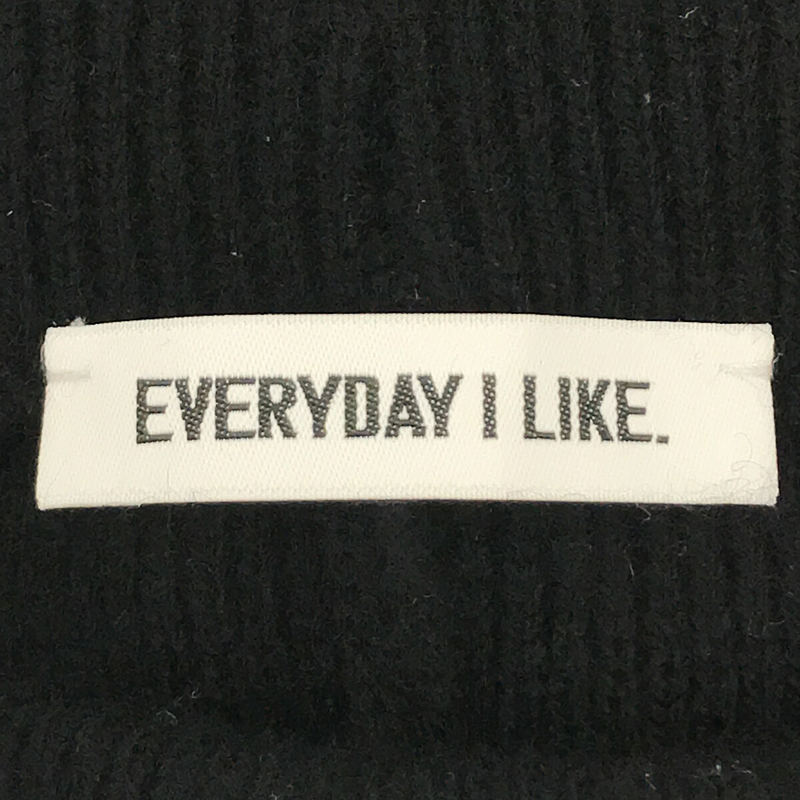 EVERYDAY I LIKE. / エヴリディアイライク カシミヤ ウール リブ ニットパンツ