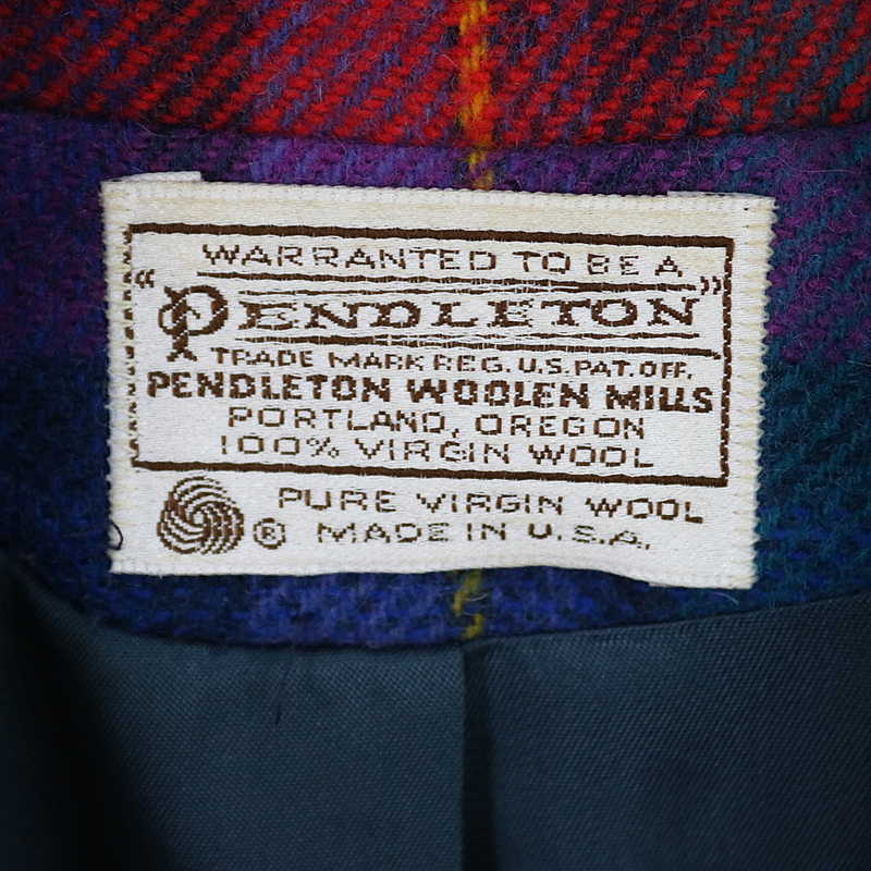 PENDLETON / ペンドルトン USA製 ウールチェックテーラードジャケット