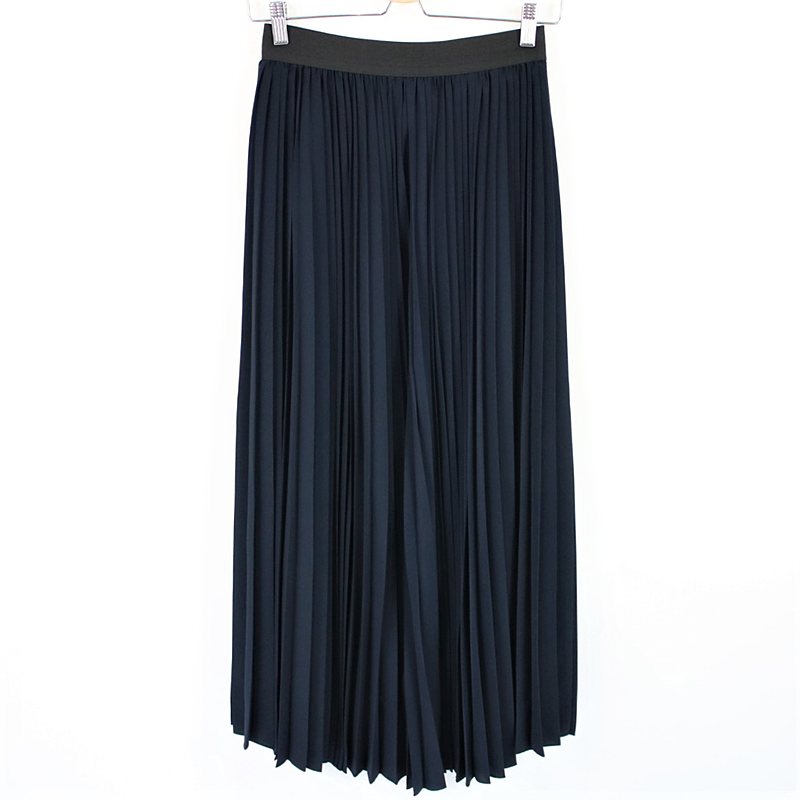 Pleats Skirt プリーツスカート navy