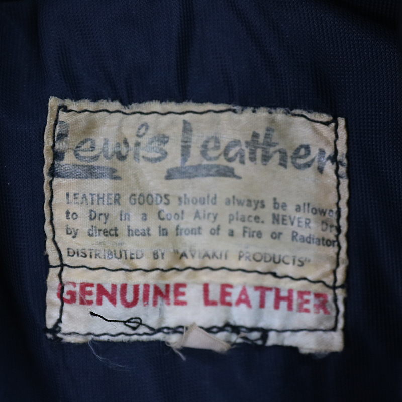 Lewis Leathers / ルイスレザー 白タグ ビンテージ レザーライダースジャケット