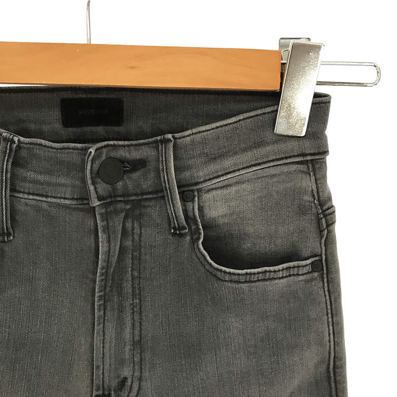 MOTHER / マザー THE INSIDER CROP STEP FRAY クロップドレイヤーカットオフストレッチデニムパンツ