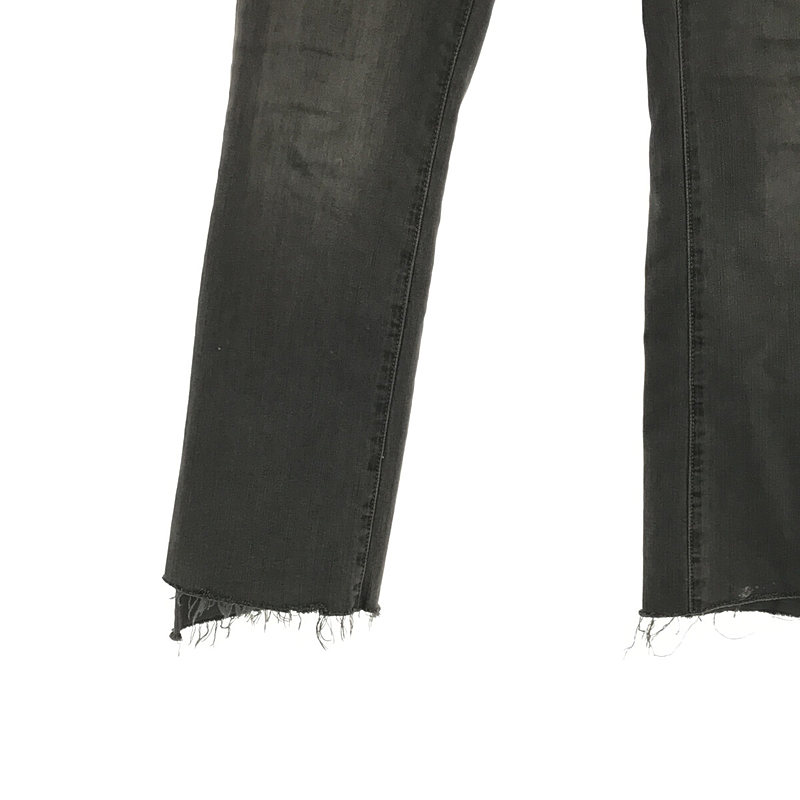 MOTHER / マザー THE INSIDER CROP STEP FRAY クロップドレイヤーカットオフストレッチデニムパンツ