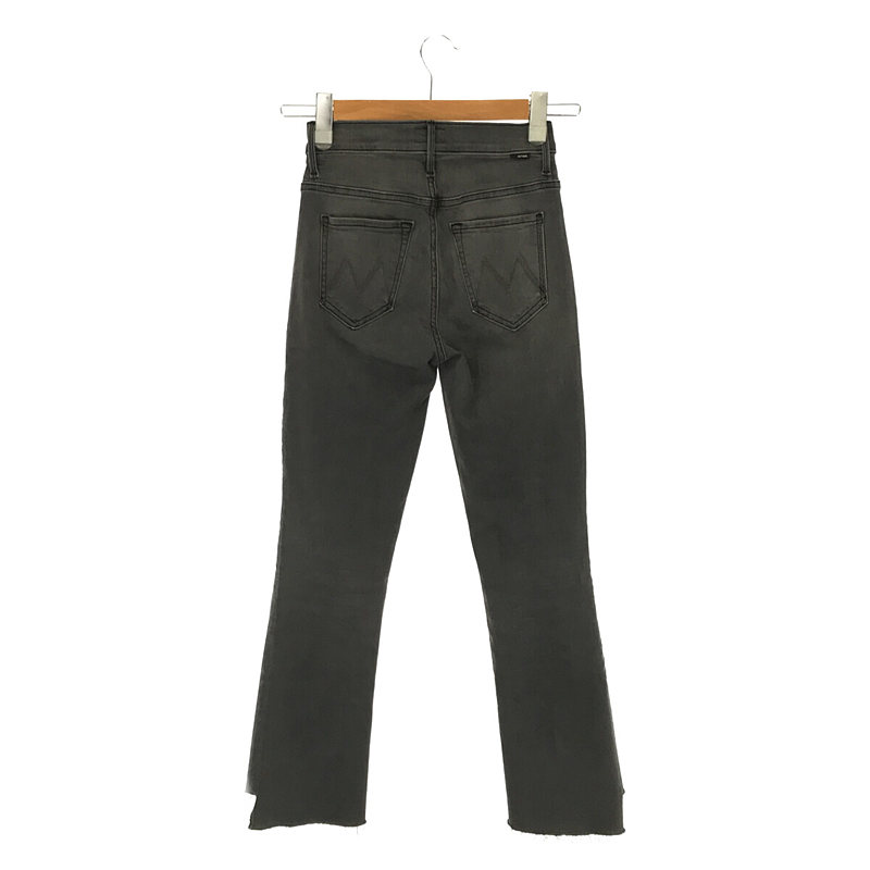 MOTHER / マザー THE INSIDER CROP STEP FRAY クロップドレイヤーカットオフストレッチデニムパンツ