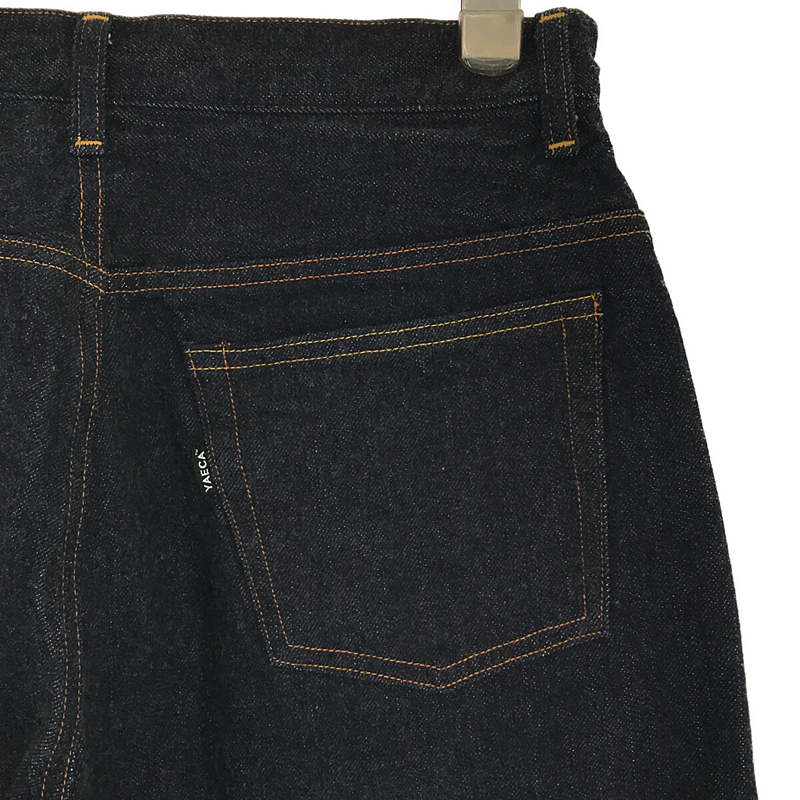 YAECA / ヤエカ WIDE TAPERED DENIM セルビッチ ワイド テーパード デニム パンツ 濃紺