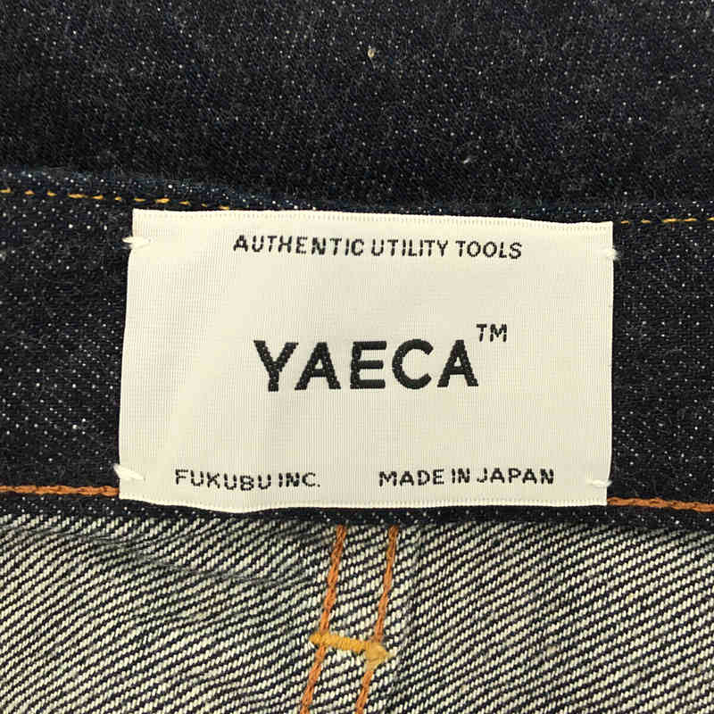 YAECA / ヤエカ WIDE TAPERED DENIM セルビッチ ワイド テーパード デニム パンツ 濃紺