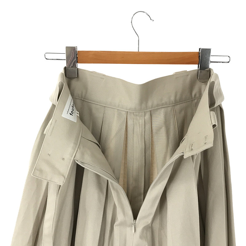foufou / フーフー super tuck long skirt スーパータックロングスカート ベルト付き