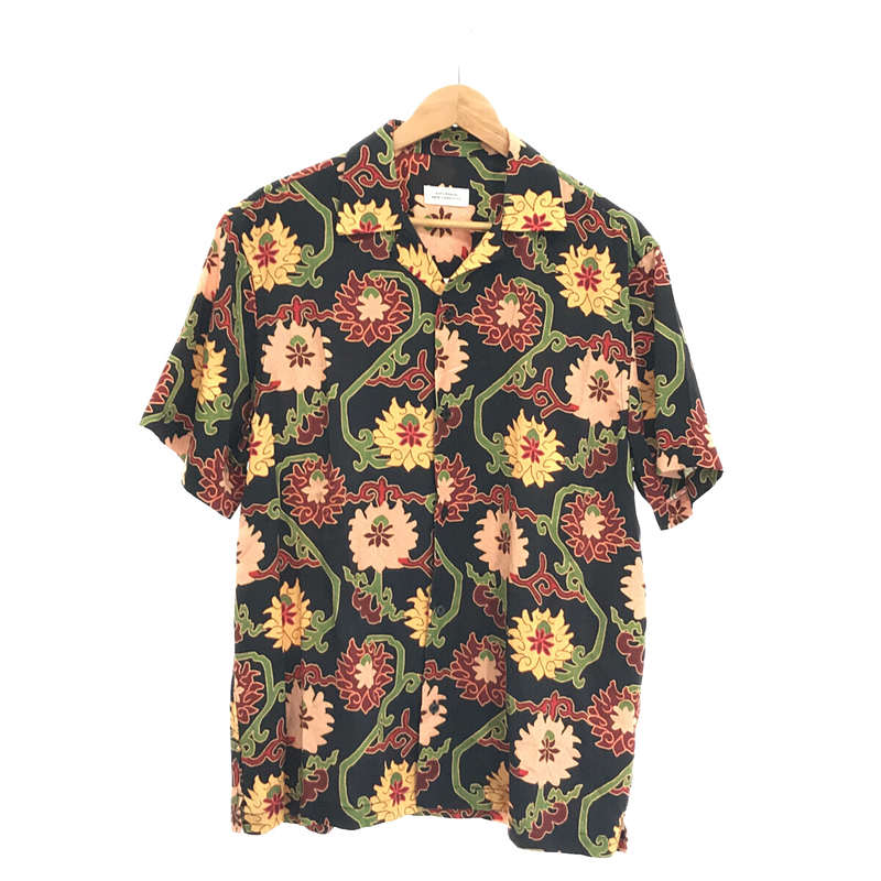 Canty Peony S/S Shirt フラワー 牡丹柄 オープンカラー アロハ シャツ