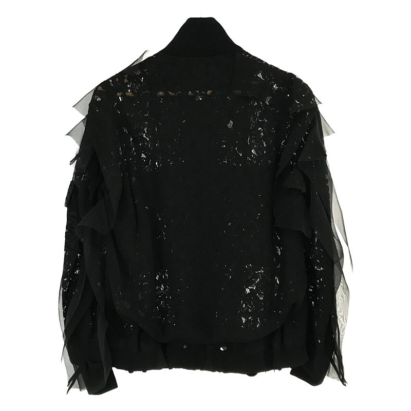 sacai / サカイ Lace Ruffle Bomber Jacket レース ラッフル ボンバー ジャケット