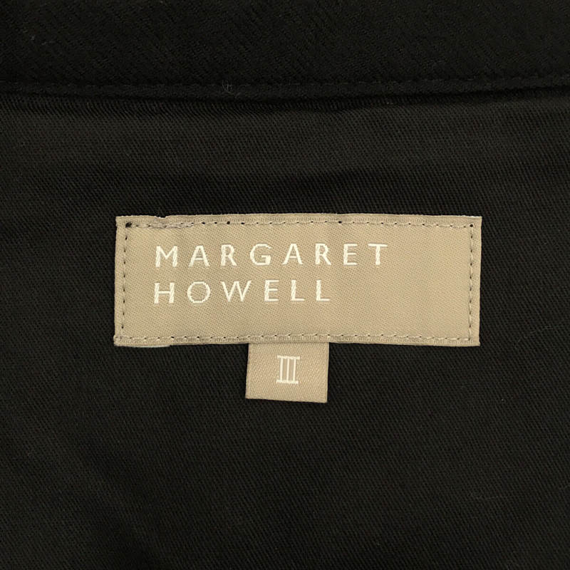 MARGARET HOWELL / マーガレットハウエル ウール タック ベルト 巻きスカート